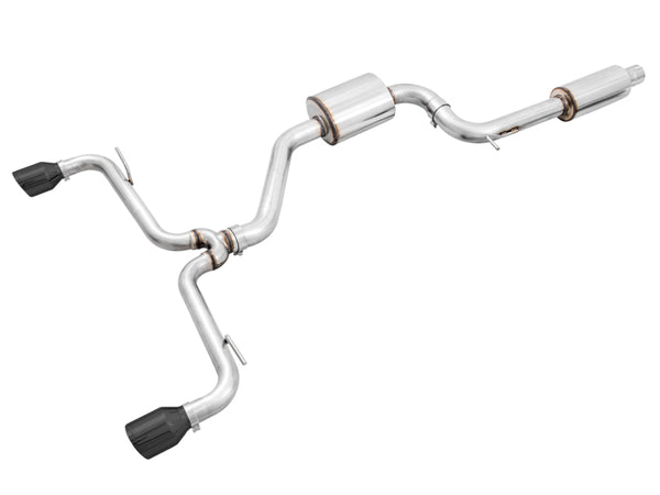 AWE Tuning Touring Edition Catback Exhaust for VW Golf GTI MK7 - Diamond Black Tips