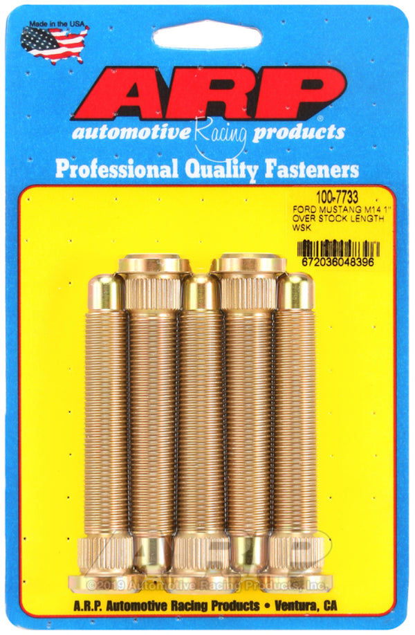 ARP Wheel Stud Kit M14 (1in Over Stock Length) for 2015 Ford Mustang