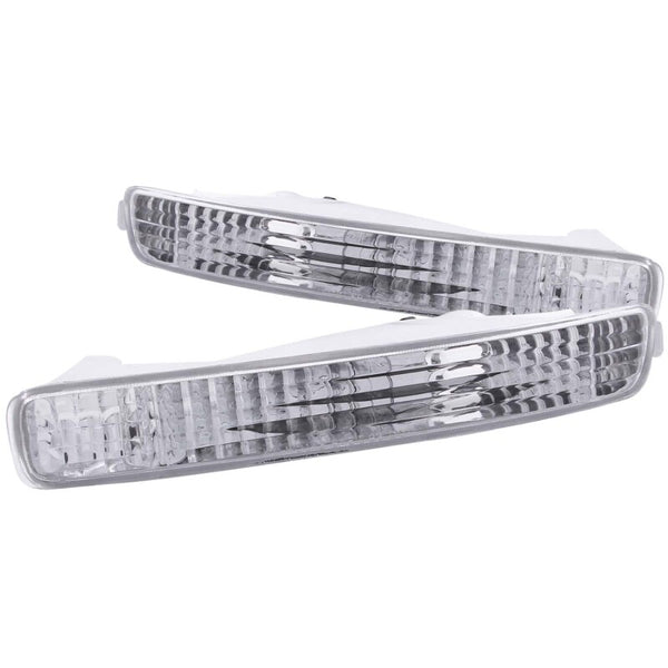 ANZO Chrome Euro Parking Lights (Clear Lens) for 19961997 Honda Accord