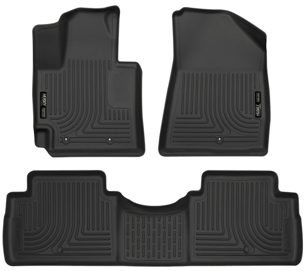 Husky Liners Weatherbeater Black Floor Liners for 2016 Kia Soul - Front & 2nd Seat