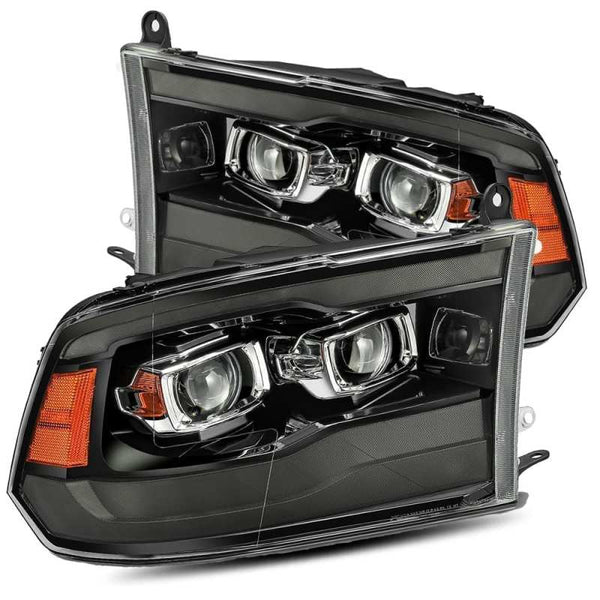 AlphaRex PRO-Series Projector Headlights Black w/ Sequential Signal & Smoked DRL - Dodge Ram 1500HD (2009-2018)