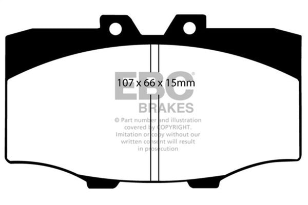 EBC Yellowstuff Front Brake Pads for 1984-1988 Toyota 4Runner 2.4L