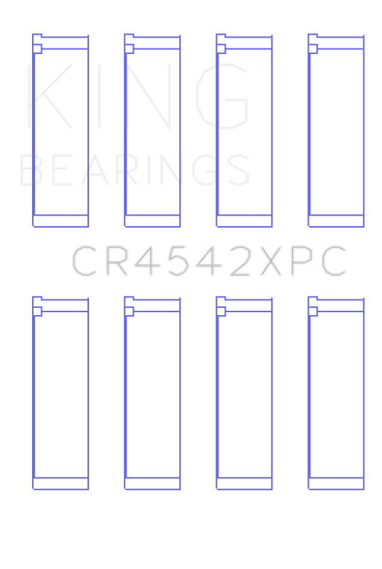 King Engine Bearings Honda K-Series pMaxKote Performance Rod Bearing Set - Size +.5mm