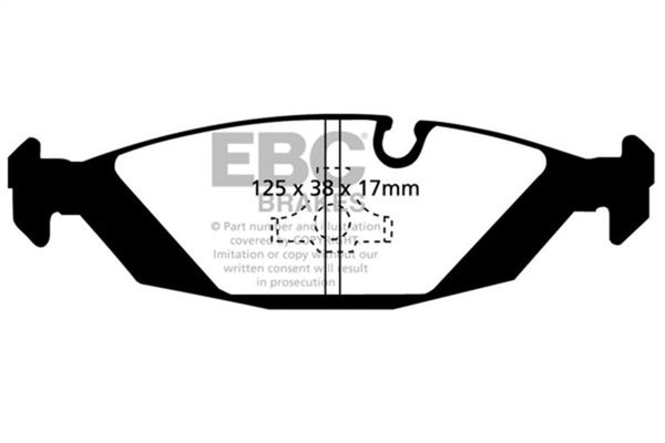 EBC Redstuff Rear Brake Pads for 87-88 BMW M5 3.5 (E28)