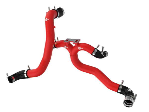 aFe BladeRunner Intercooler Charge Pipe Kit for 18-21 Kia Stinger V6 3.3L - Red