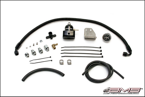 AMS Performance Fuel Pressure Regulator Kit for Mitsubishi Lancer Evolution X EVO X 20082015 (Black)