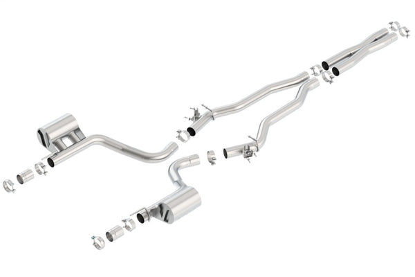 Borla Catback Exhaust System for 2015-2016 Dodge Challenger Hellcat 6.2L V8 - ATAK with Valve Simulator