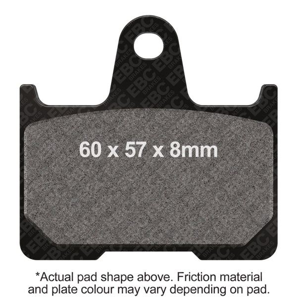 EBC 14-22 Harley-Davidson Sportster XL 883 L Superlow w/Cast Wheel Rear Right HH Sintered Brake Pads