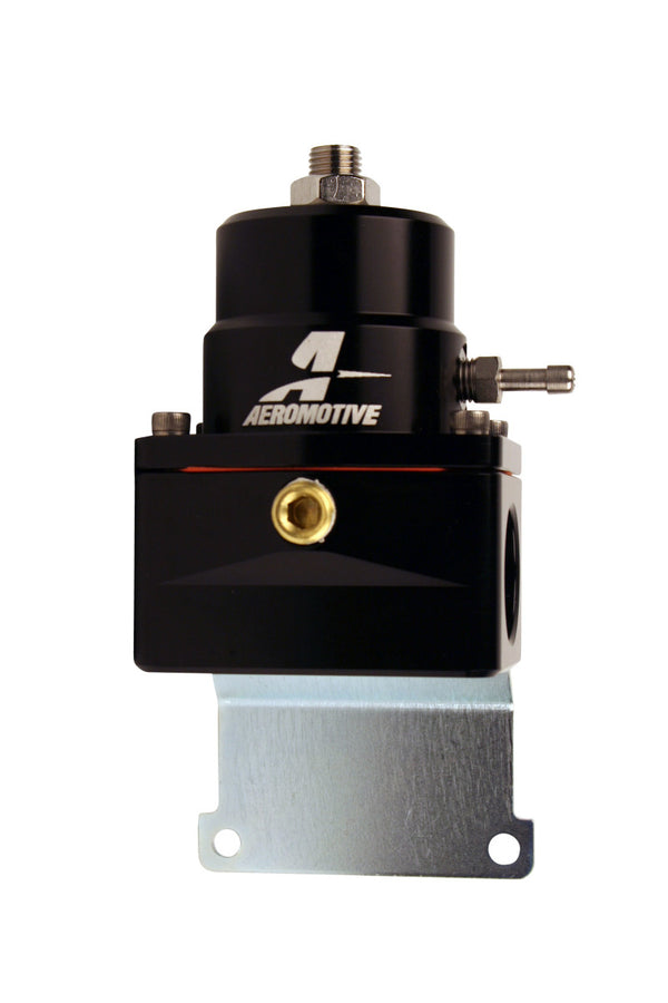Aeromotive Adjustable EFI Fuel Pressure Regulator - ORB-10 Inlet / ORB-06 Return - Black