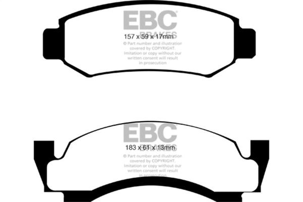 EBC Greenstuff Front Brake Pads for 76-77 Ford Bronco 3.3