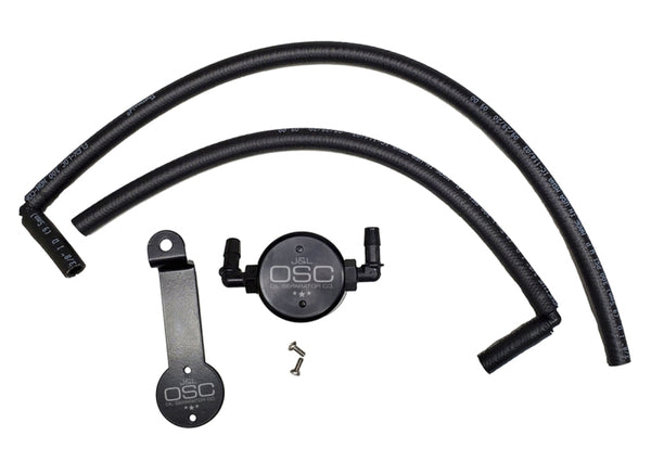 J&L Oil Separator for 05-24 Toyota 4Runner 4.0L - Driver Side - Black Anodized