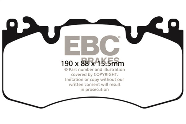 EBC Greenstuff Front Brake Pads for 2020-2022 Land Rover Defender 110 3.0 Supercharged