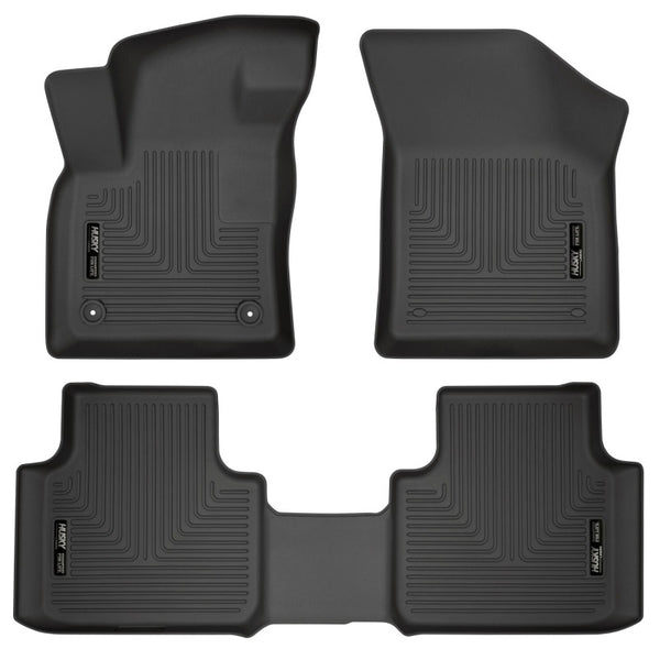 Husky Liners Weatherbeater Black Floor Liners for 2018-2019 Volkswagen Atlas - Front & 2nd Seat