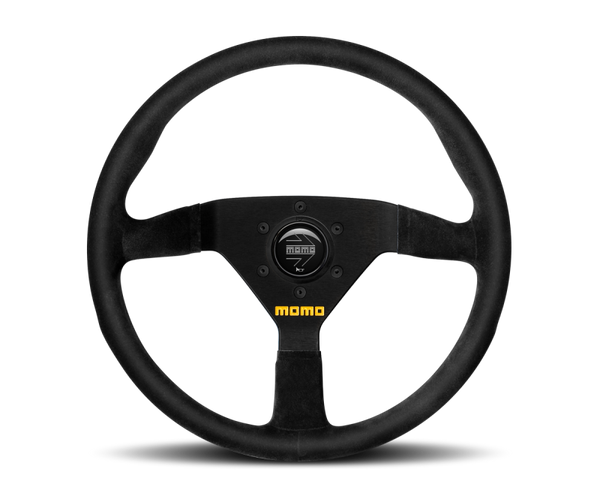 Momo MOD78 Steering Wheel 350 mm - Black Suede/Black Spokes