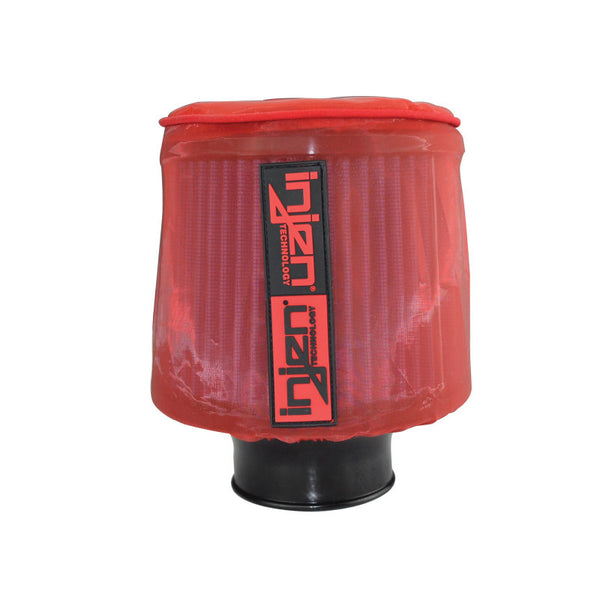 Injen Red Water Repellant Pre-Filter for X-1015, X-1018 (6.75in Base, 5in Tall, 5in Top)