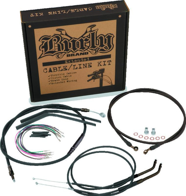 Burly Brand Control Kit 10in T-Bar - Black