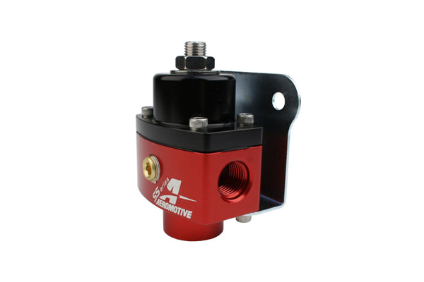 Aeromotive Adjustable Fuel Pressure Regulator - Billet 2-Port AN-6 (ORB-06), 5-10 PSI