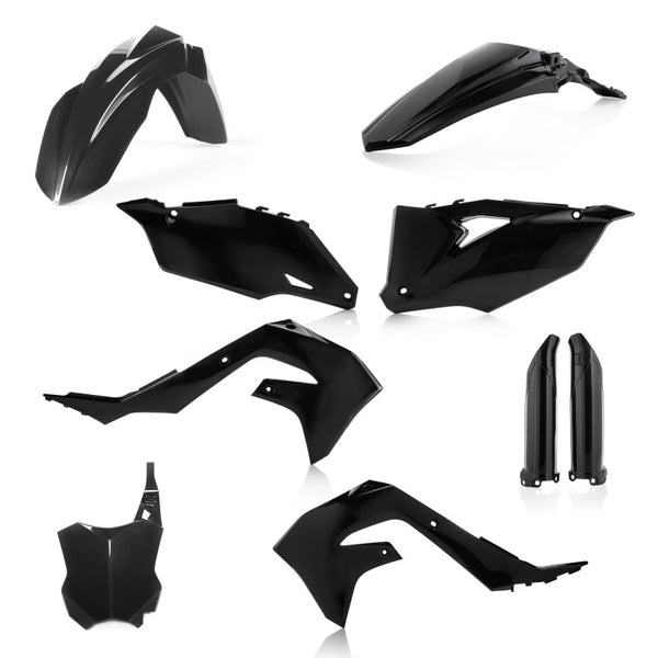 Acerbis Full Plastic Kit Black - Kawasaki KX250 (2021+), KX250X (2021+), KX450 (2019-2023)