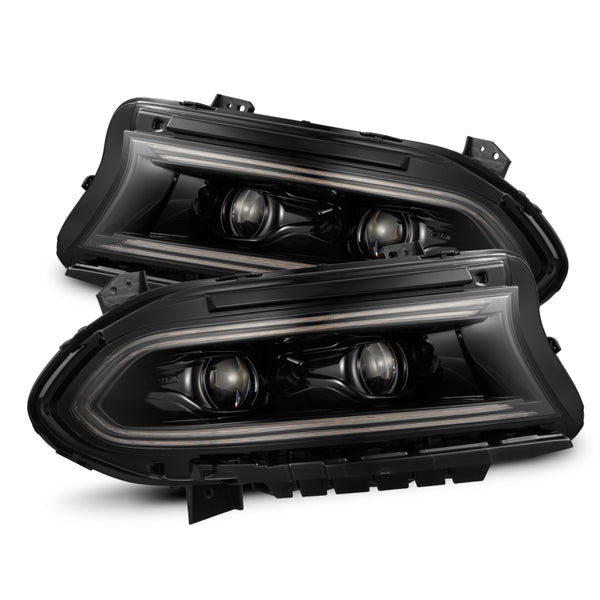 AlphaRex LUXX LED Projector Headlights Alpha-Black Dodge Charger 20152023
