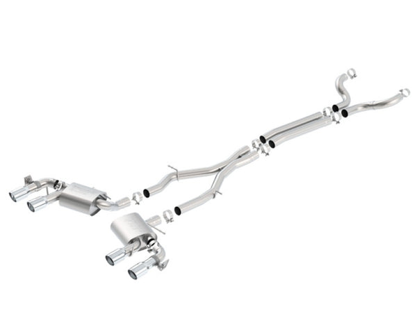 Borla Catback Exhaust for 2017+ Chevy Camaro ZL1 6.2L - S-Type, Dual Split Rear Exit