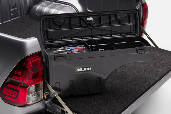 Truck Bed Storage Box for Tundra – UnderCover Swing Case SC400D Driver Side (No Bed Rail Storage)