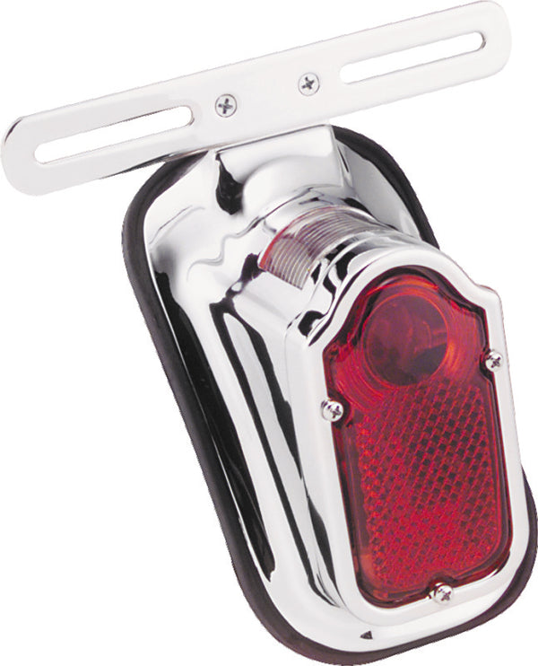 Bikers Choice Big Twin Chrome Tombstone Taillight 12V (40-54) Replacement for H-D 68003-47T