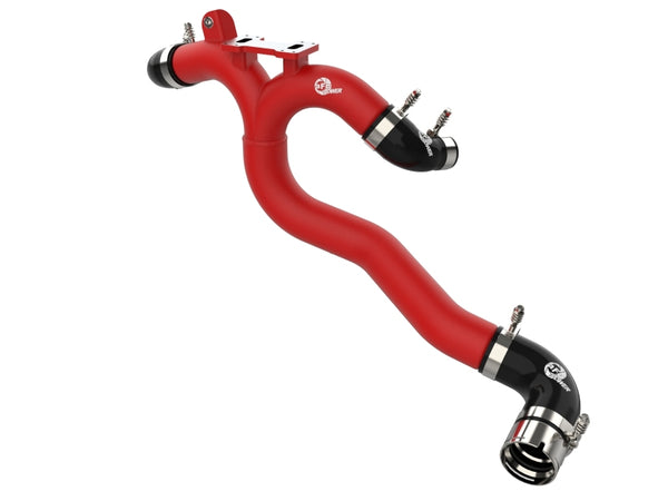 aFe BladeRunner 3in Aluminum Hot Charge Pipe for 2018-2020 Kia Stinger & 2019-2022 G70 - Red