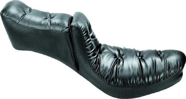 Mustang 23-24 HD CVO Rd Glide(ST), 2024 Rd Glide and Str Glide Touring Solo Seat - Black/Gray Stitch