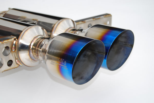 Invidia Gemini Cat-back Exhaust for 2017+ Honda Civic Hatchback Sport/Sport Touring - Titanium Tips