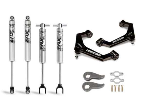 Cognito Performance Leveling Kit for 2011-2019 Chevy/GMC Silverado/Sierra 2500/3500 HD 2WD/4WD - 3in with Fox PS 2.0 IFP Shocks