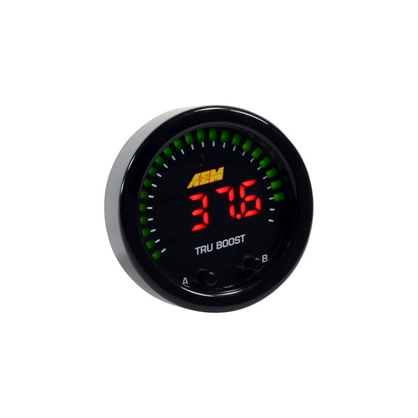 AEM X-Series Tru-Boost Controller Gauge w/ Boost Control Solenoid 80PSIg Internal MAP Sensor