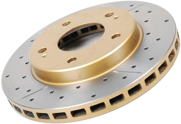 DBA 02-07 Subaru WRX STi 10 Stud Hole Rear Drilled & Slotted Street Series Rotor