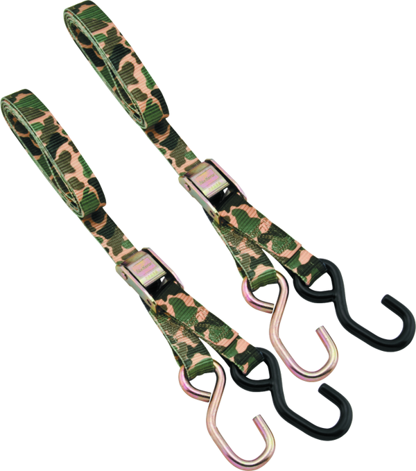 BikeMaster 1in Camouflage Cam-Buckle Tiedown Straps