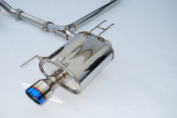 Invidia Q300 Cat-Back Exhaust System with Rolled Titanium Tip for 2004-2008 Acura TSX