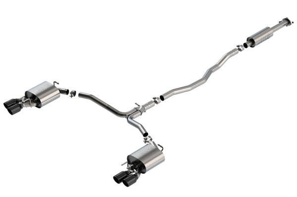 Borla Cat-Back Exhaust for 18-20 Toyota Camry XSE 3.5in Dual Split Rear Exit - Black Chrome