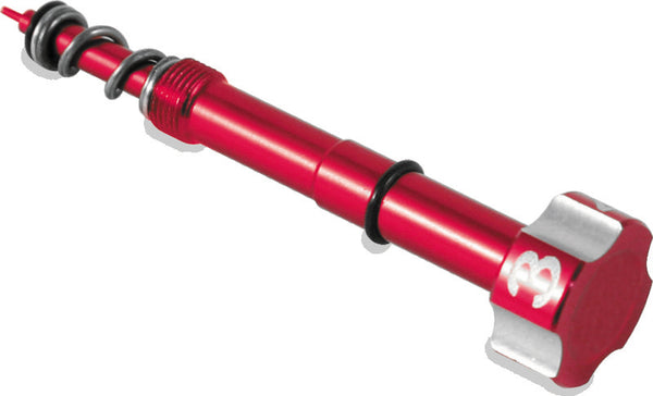 BikeMaster CNC Machined Fuel Mixture Screw - Red (6061-T6 Aluminium)