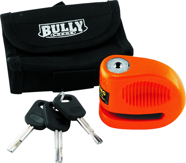 BikeMaster Li'l Bully Disc Lock 5.5mm Pin (Orange) + Storage Pouch