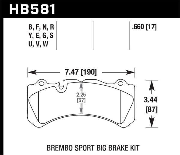 Hawk Performance DTC-60 Rear Brake Pads - Racing