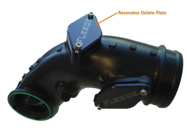 Fleece Performance Resonator Delete Plate for 11-16 GM Duramax 6.6L