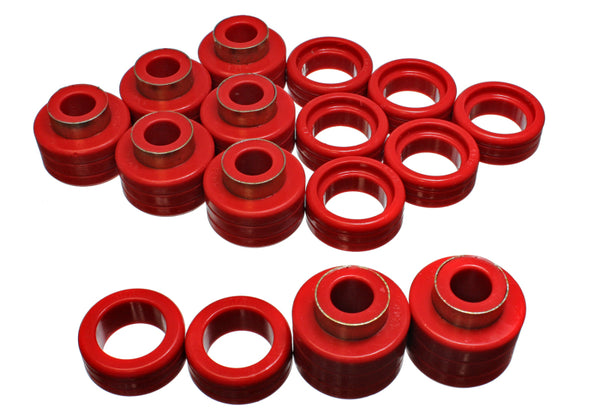 Energy Suspension Chevy Xtra Cab Body Mounts - Red (2&4WD)