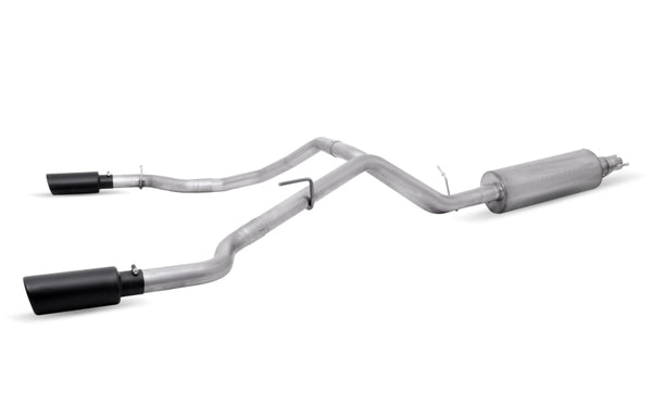 Gibson Cat-Back Dual Sport Exhaust for 19-22 Ford Ranger Lariat 2.3L - Black Elite