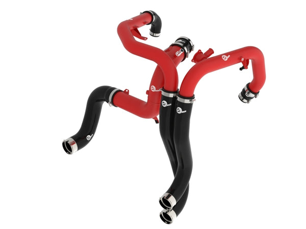 aFe BladeRunner Hot & Cold Charge Pipe Kit for 2022-2024 Ford Bronco Raptor - Red
