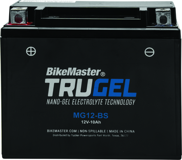 BikeMaster TruGel Battery - MG12-BS