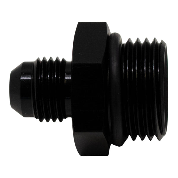 DeatschWerks 10AN ORB Male to 6AN Male Flare Adapter with O-Ring - Anodized Matte Black