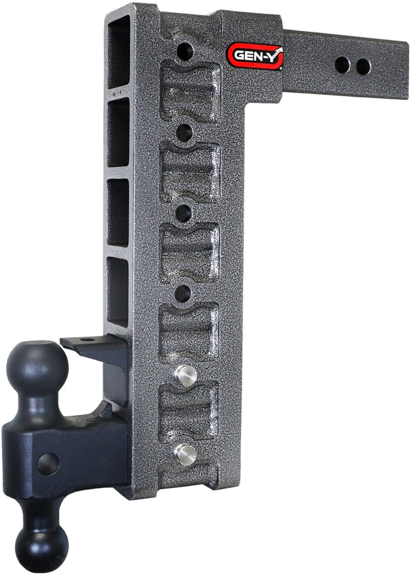 Gen-Y Mega Duty 2.5" Shank 15" Drop 21K Hitch w/ Dual-Ball & Pintle Lock