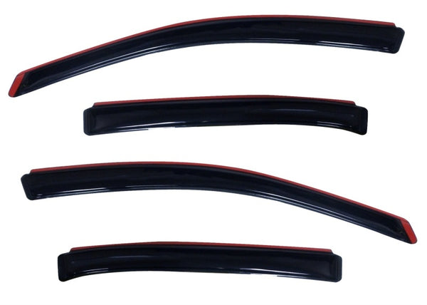AVS In-Channel Ventvisor Smoke Wind Deflectors 4pc Front & Rear for 2010-2018 Ford Taurus