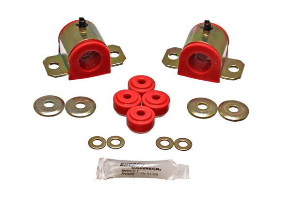 Energy Suspension 92-01 Honda Prelude 25mm Front Sway Bar Bushings - Red