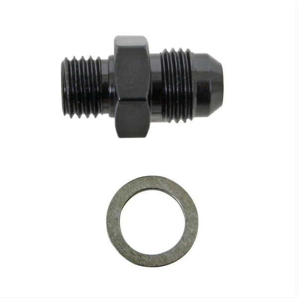 Fragola -6AN x 12mm x 1.5 Male Weber Adapter - Black