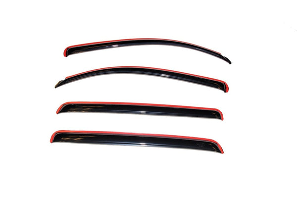 AVS In-Channel Window Deflectors Smoke 4pc Set for 2007-2018 Toyota Tundra CrewMax