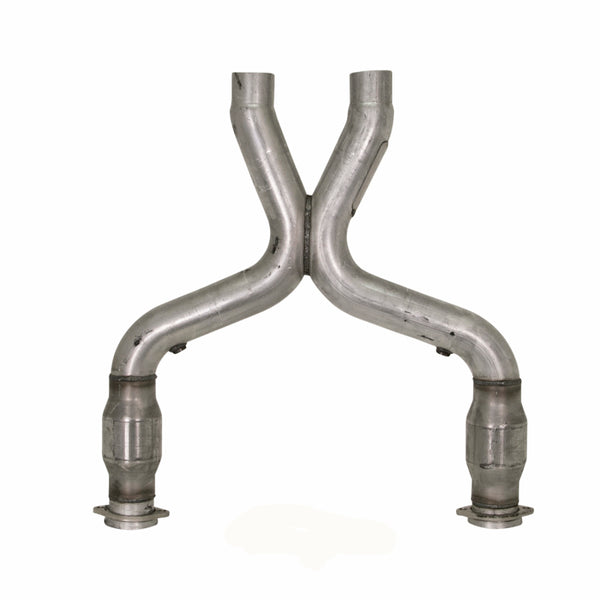 BBK Short Mid X-Pipe w/ High-Flow Cats 3.0in for 2011-2014 Mustang 5.0 (Long Tube Headers)